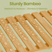3-Tier Shelving Unit – Bamboo – White – Multifunctional Storage for Hallway and More