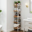 Bamboo Storage Shelf – 5-Tier – Natural Finish – Space-Saving Design for Narrow Spaces