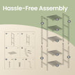 Bamboo Storage Shelf – 5-Tier – Natural Finish – Space-Saving Design for Narrow Spaces