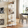 Bamboo Storage Shelf – 5-Tier – Natural Finish – Space-Saving Design for Narrow Spaces