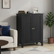 Freestanding Storage Cabinet – Wood – White – Multi-Purpose with Adjustable Shelves