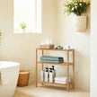 3-Tier Storage Shelf – Bamboo – Natural – Multifunctional Design for Hallway, Bathroom, Kitchen, Living Room