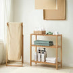 3-Tier Storage Shelf – Bamboo – Natural – Multifunctional Design for Hallway, Bathroom, Kitchen, Living Room