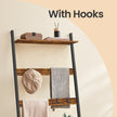 2-Compartment Laundry Hamper – Fabric – Neutral Color – Removable Pull-Out Liners with Blanket Ladder