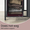 3-Section Laundry Sorter – Metal Frame – Black and Grey – Removable Bags and Shelf