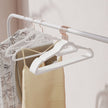 Velvet Hangers – Velvet – Cloud White – Set of 50 with Rose Gold Swivel Hook and Non-Slip Design