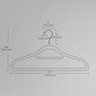 Velvet Hangers – Velvet – Cloud White – Set of 50 with Rose Gold Swivel Hook and Non-Slip Design