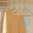 Baby Hangers – Velvet – Light Pink – Non-Slip with Rose Gold Hooks – Pack of 50