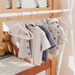 Baby Hangers – Velvet – Light Pink – Non-Slip, Rose Gold Hooks – 30 Pack, 30 x 20.5 cm