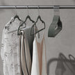 Velvet Hangers – Velvet – Ink Black – Non-Slip with Shoulder Notches and 360° Swivel Hook, 30 Pack