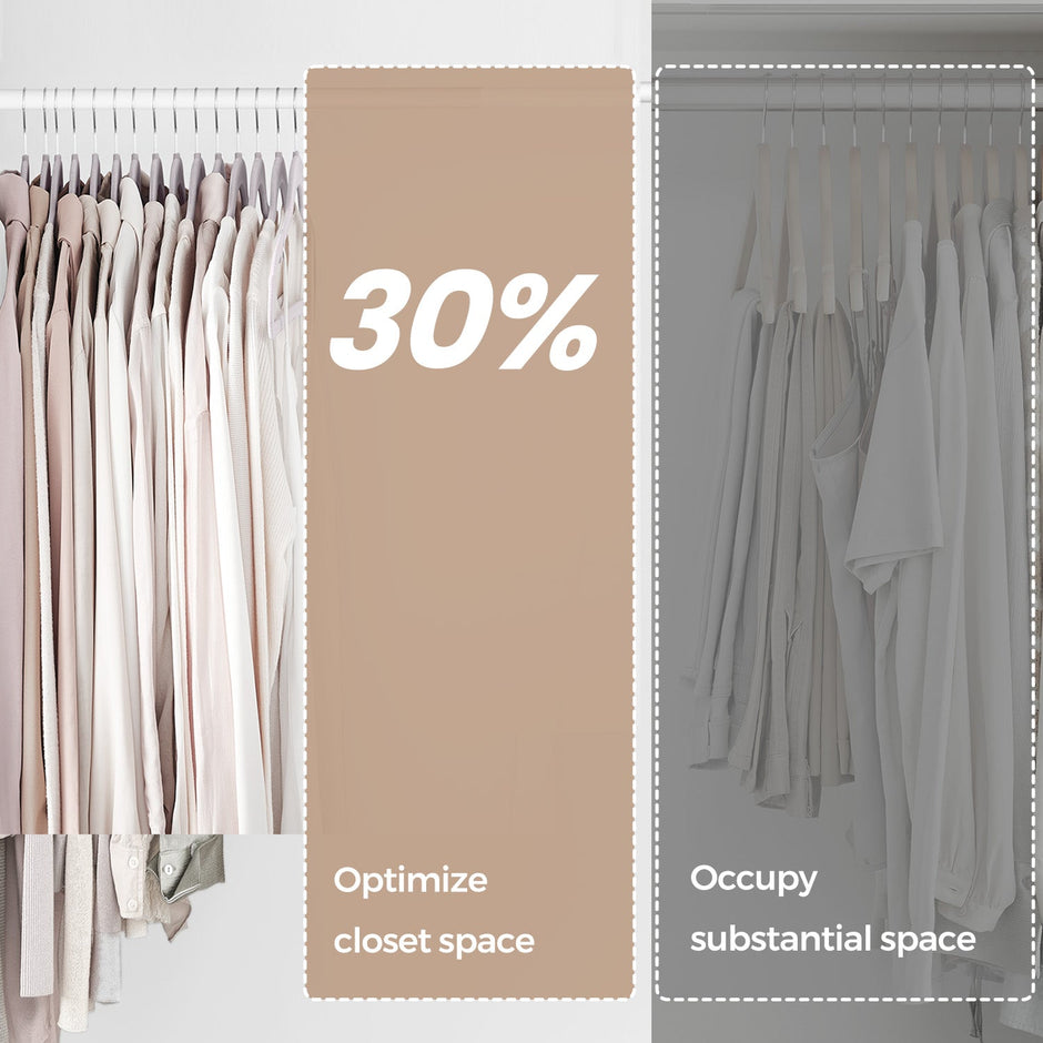 Velvet Hangers – Velvet – Ink Black – Non-Slip with Shoulder Notches and 360° Swivel Hook, 30 Pack