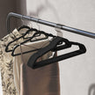Velvet Hangers – Black – Set of 20 – Ultra Thin Space Saving with Rose Gold 360 Degree Swivel Hook