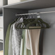 Velvet Hangers – Black – Set of 20 – Ultra Thin Space Saving with Rose Gold 360 Degree Swivel Hook