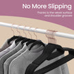 Velvet Hangers – Velvet – Light Pink – Non-Slip, Space-Saving Design, Set of 30