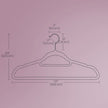 Velvet Hangers – Velvet – Light Pink – Non-Slip, Space-Saving Design, Set of 30