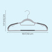 Set of 50 Heavy-Duty Plastic Clothes Hangers – Light and Dark Grey – Slim Non-Slip Design with 360° Swivel