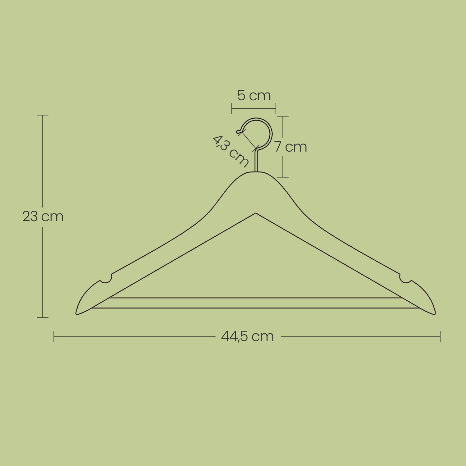 Wooden Coat Hangers – Solid Wood – White – Set of 10 with Shoulder Grooves and Anti-Slip Trousers Bar