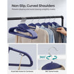 Set of 20 Plastic Hangers – Plastic – Dark Blue Ash and Light Blue Ash – Thin Space Saving Non-Slip Design