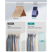 Set of 20 Plastic Hangers – Plastic – Dark Blue Ash and Light Blue Ash – Thin Space Saving Non-Slip Design