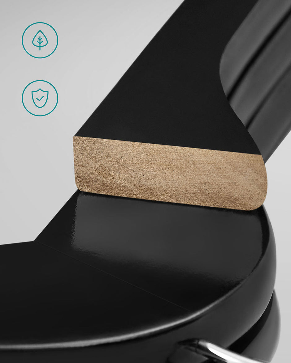 Coat Hangers – Maple Wood – Dark Walnut – 360° Swivel Hook, Shoulder Notches, Trousers Bar