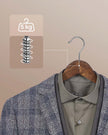 Wood Hangers – Maple Wood – Dark Walnut – 20-Pack with Shoulder Notches and Trousers Bar