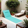 Set of 2 Folding Beach Sunloungers – Lightweight Fabric – Slate Grey – Reclining Backrest, Portable Design