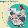 Large Picnic Blanket – Waterproof Fabric – Leaf Pattern – Machine Washable and Foldable
