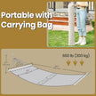 Hammock – Fabric and Wood – Grey/Blue and Green Stripes – Includes 2 Pillows, 300 kg Load Capacity