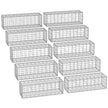 Gabion Cage – Galvanized Metal – Silver – 100 x 30 x 30 cm with 10 x 5 cm Mesh