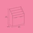 Toy Storage Rack – Wood – Multicolor – 3 Shelves with Wheels for Children's Room and Playroom