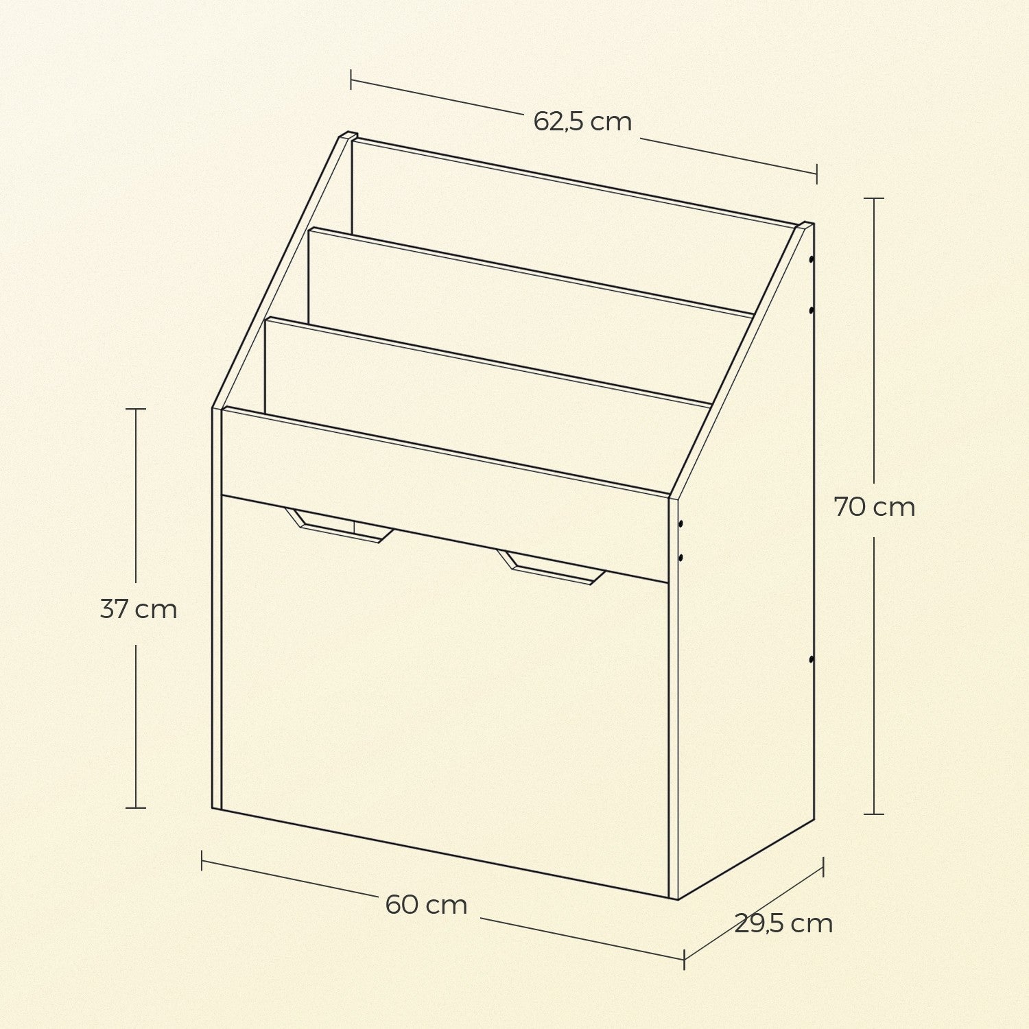 Toy Storage Rack – Wood – White – 3 Shelves with Removable Storage Box and Wheels