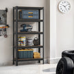 5-Tier Storage Shelving Unit – Metal – Brown and Black – Adjustable Shelves, Industrial Design, 650 kg Capacity