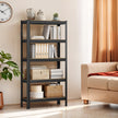 5-Tier Storage Shelving Unit – Metal – Brown and Black – Adjustable Shelves, Industrial Design, 650 kg Capacity