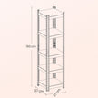 5-Tier Storage Shelf – Wood and Metal – Rustic Brown and Black – Adjustable and Heavy Duty