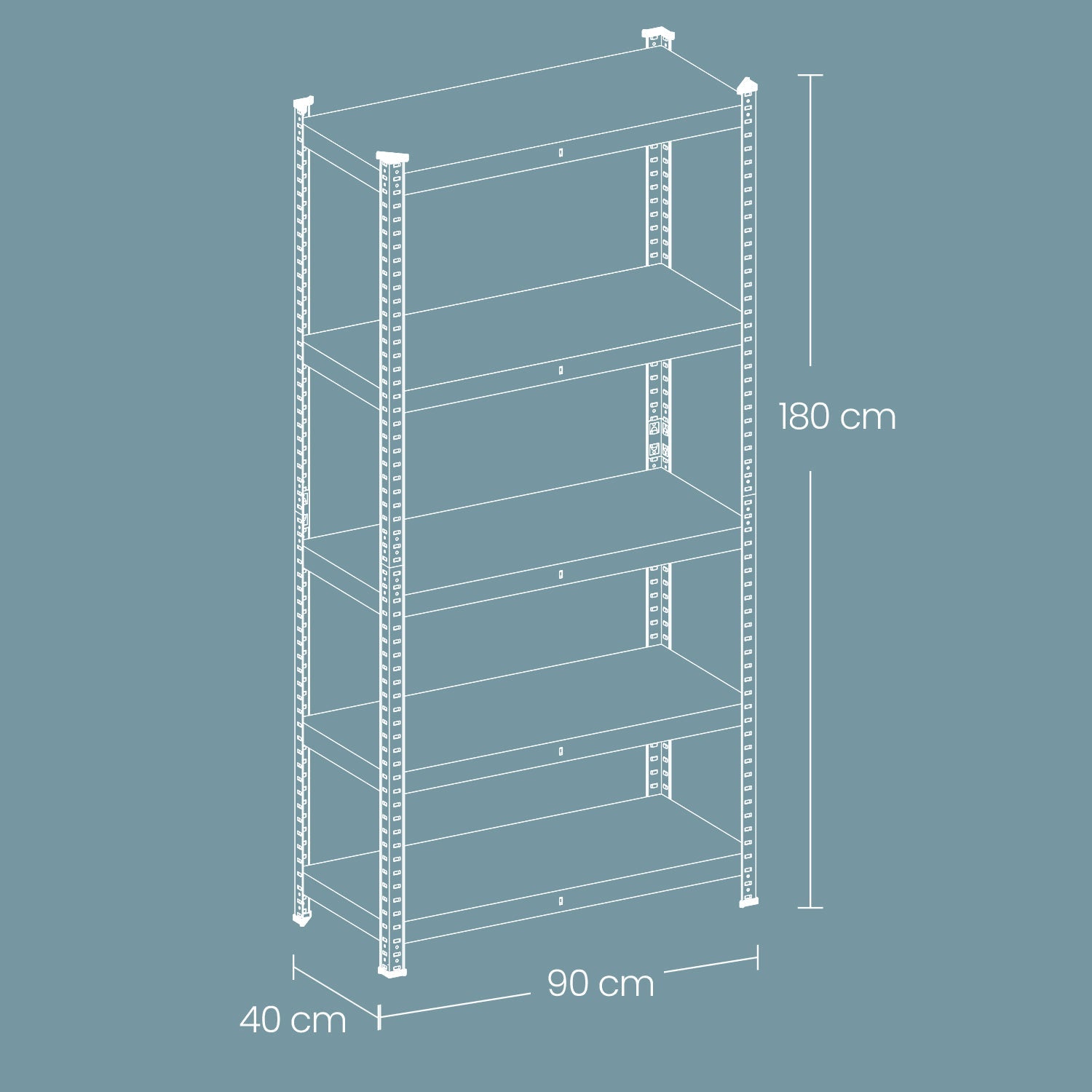 5-Tier Shelving Unit – Steel – Silver/Greige and Black/Rustic Brown – Adjustable, Industrial Design with 650 kg Load Capacity