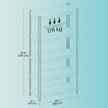 Garage Storage Shelving – Metal – Silver – Set of 2, Adjustable 5-Tier Design, Maximum Load 650 kg