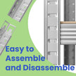 Storage Shelving Unit – Metal – Silver – 5-Tier, Adjustable, 650 kg Capacity