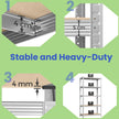 Storage Shelving Unit – Metal – Silver – 5-Tier, Adjustable, 650 kg Capacity