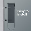 Wall Mounted Mailbox – Metal – Anthracite Grey – Copper Lock Cylinder with Newspaper Holder