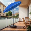 Garden Umbrella – Polyester – Beige – 30° Tilt and Height Adjustable with Portable Carry Bag, UPF 50+