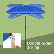 Garden Umbrella – Polyester – Beige – 30° Tilt and Height Adjustable with Portable Carry Bag, UPF 50+