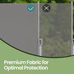 Extendable Side Awning – Steel – Anthracite Grey – UPF 50+ Sun Protection