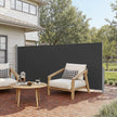 Extendable Side Awning – Steel – Anthracite Grey – UPF 50+ Sun Protection