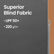 Side Awning – Steel – Anthracite Grey – Extendable Privacy Screen with UPF 50+ Sun Protection, 160 x 350 cm