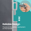 Retractable Side Awning – Aluminum Alloy – Anthracite – Privacy Screen and Sun Shade for Balcony, Patio, Garden