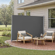 Retractable Side Awning – Aluminum Alloy – Anthracite – Privacy Screen and Sun Shade for Balcony, Patio, Garden