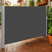 Extendable Side Shade – Steel – Anthracite Grey – Privacy Screen and Sun Protection for Patio, Terrace, and Garden