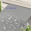 Retractable Awning – Fabric – Grey – Manual and Height-Adjustable with Crank