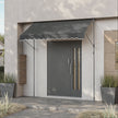 Retractable Awning – Fabric – Grey – Manual and Height-Adjustable with Crank