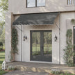 Retractable Awning – Fabric – Grey – Manual and Height-Adjustable with Crank